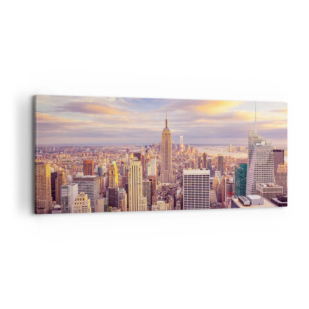 Bild auf Leinwand - Leinwandbild - Nur nach den Wolken greifen - 100x40 cm