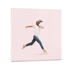 Glasbild - Bild auf glas - Eine Prise Absurdität - 30x30 cm