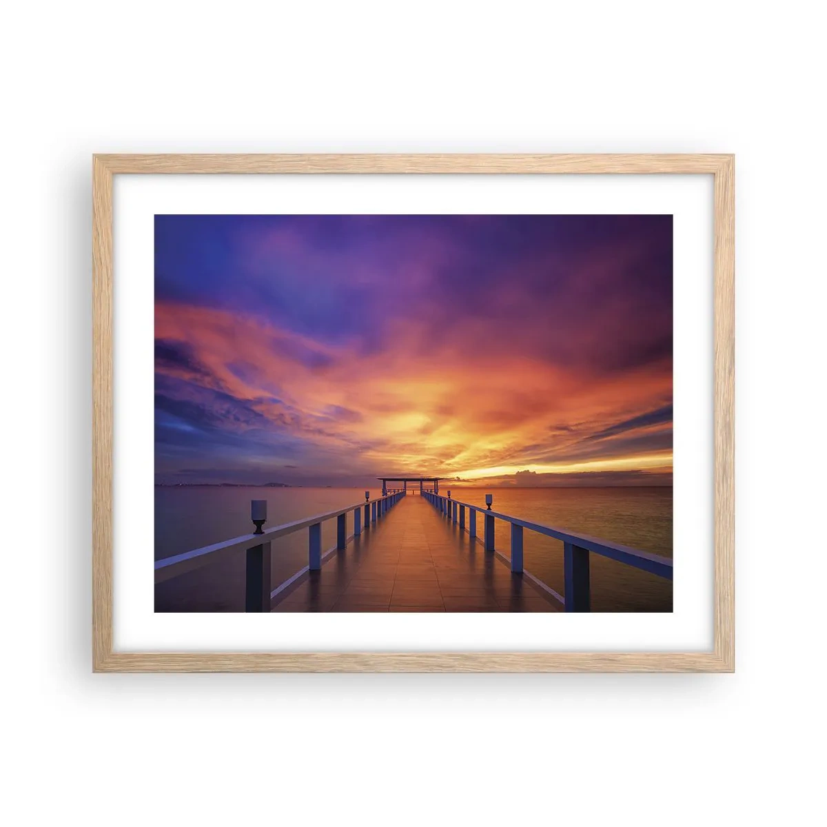 Poster in einem Rahmen aus heller Eiche - Ohne Ende - 50x40 cm