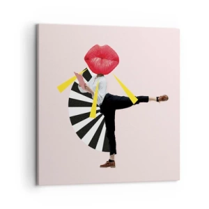 Bild auf Leinwand - Leinwandbild - Surreale Pop-Art - 50x50 cm