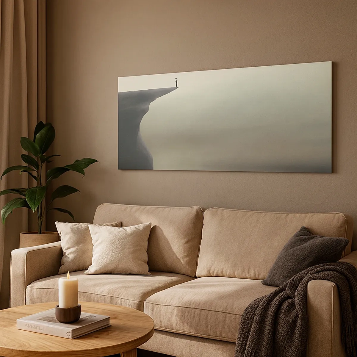 Bild auf Leinwand - Leinwandbild - Nach oben, natürlich! - 30x30 cm