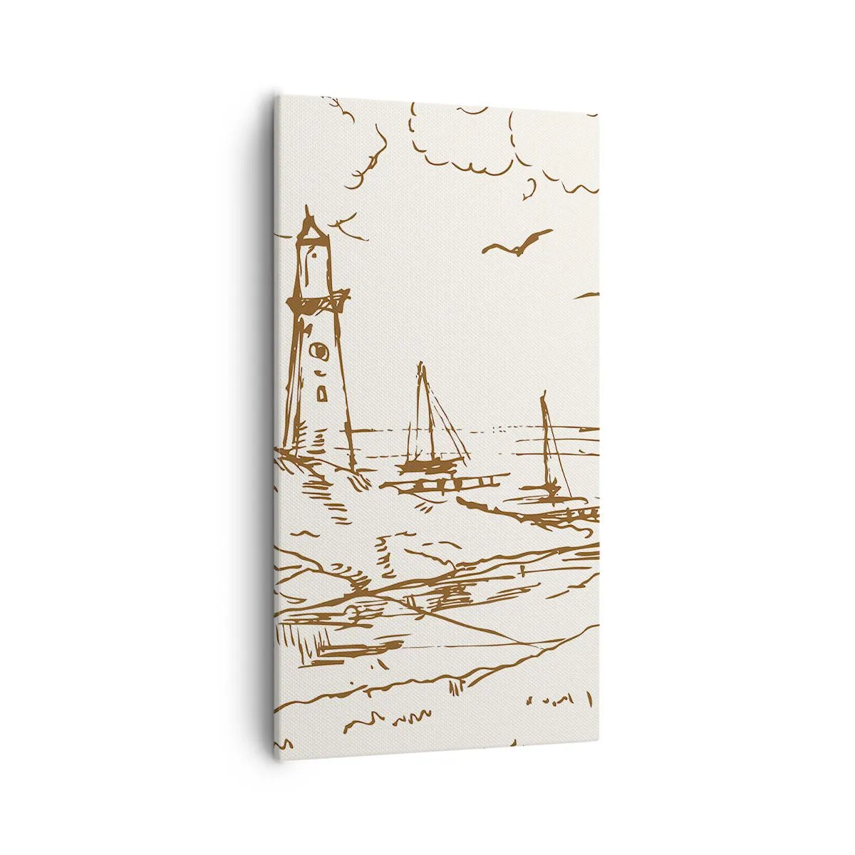 Bild auf Leinwand - Leinwandbild - Ein Überblick über die Erinnerungen an den Sommer - 55x100 cm