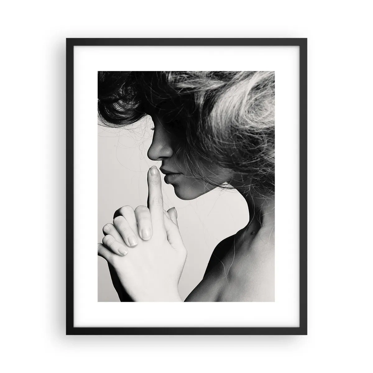 Poster in einem schwarzem Rahmen - Auf sich selbst hören - 40x50 cm