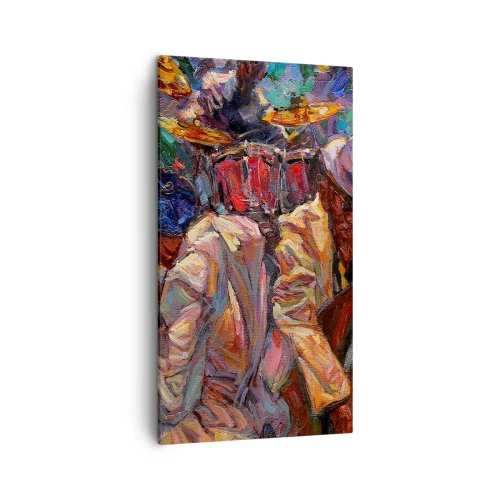 Bild auf Leinwand - Leinwandbild - In einem Schlag - 45x80 cm