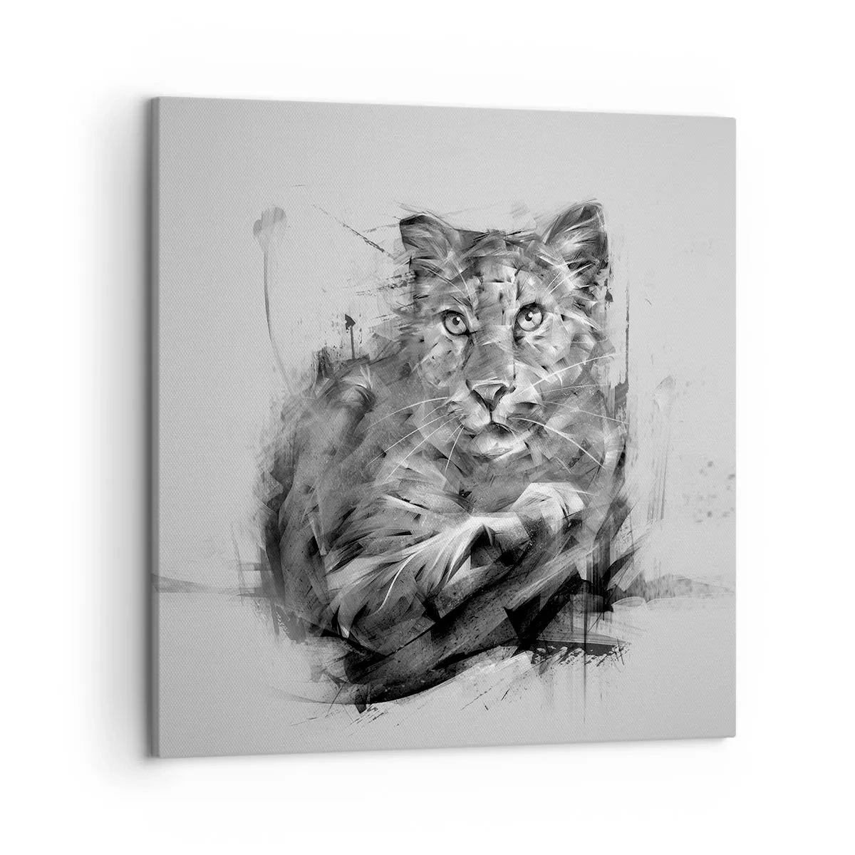 Bild auf Leinwand - Leinwandbild - Ja, ich höre aufmerksam zu - 50x50 cm