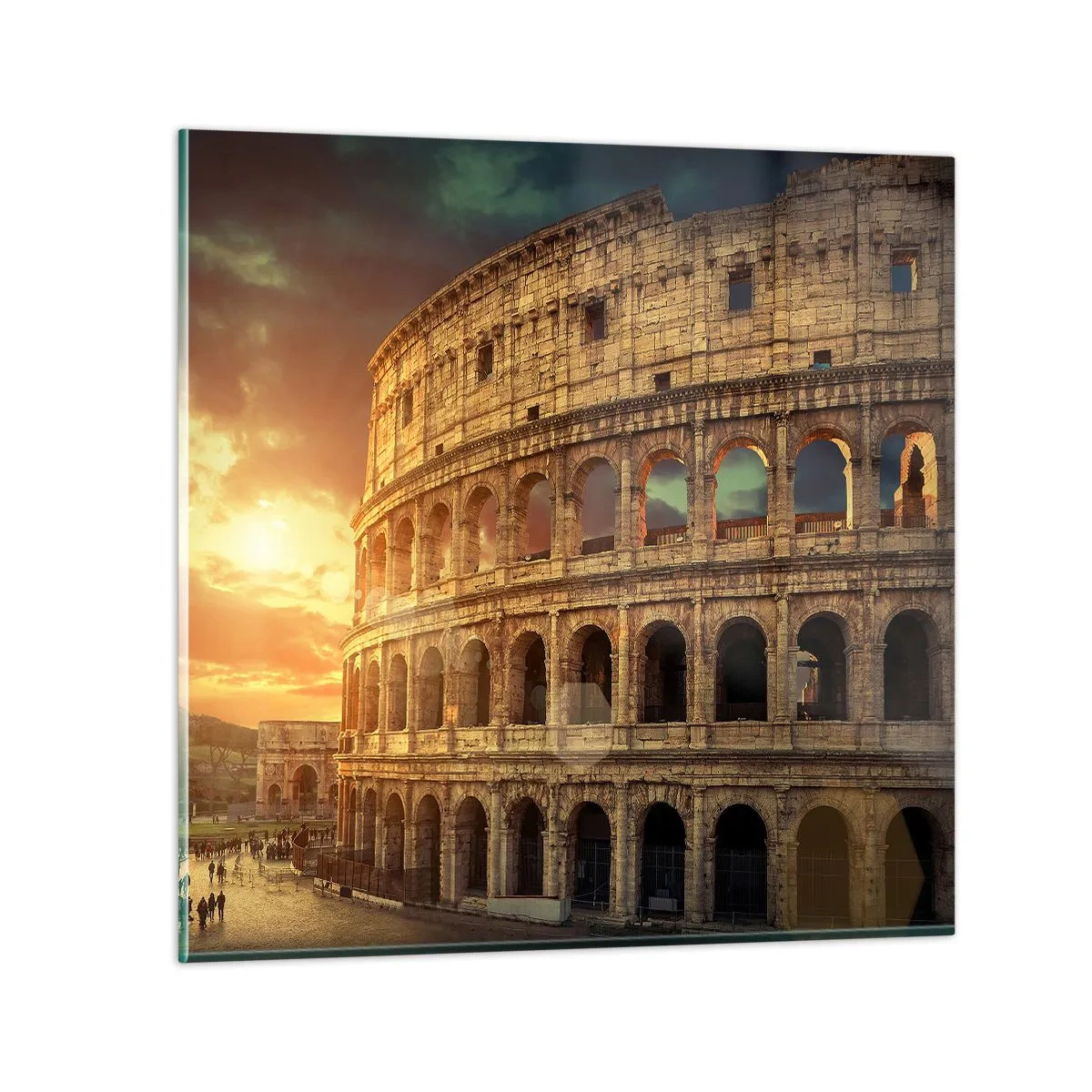 Glasbild - Bild auf glas - Ein kolossaler Eindruck - 50x50 cm