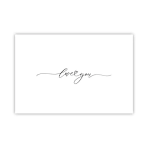 Poster - Schwarz auf weiß - 91x61 cm