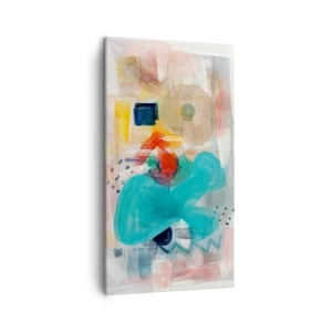 Bild auf Leinwand - Leinwandbild - Buntes Spiel - 45x80 cm