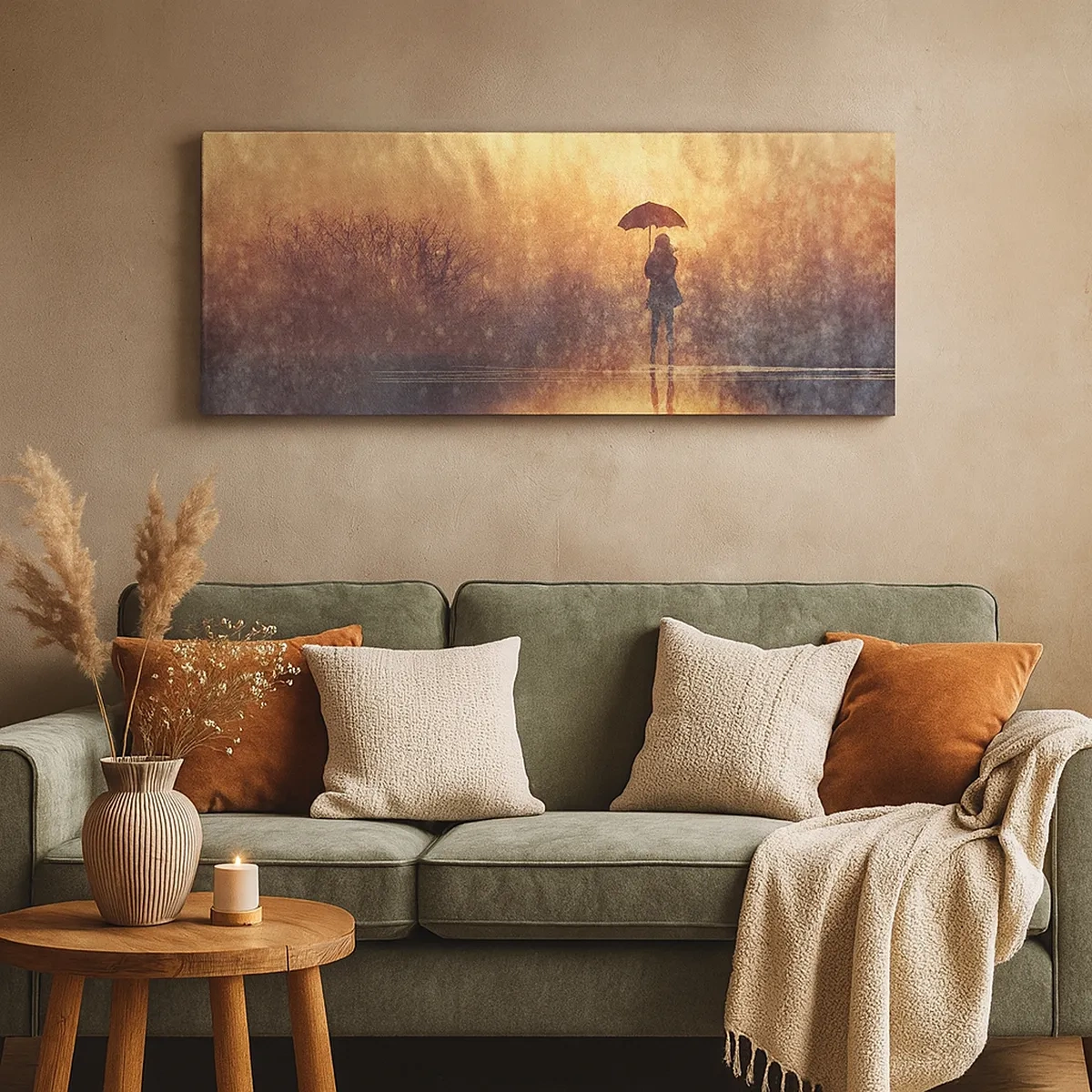 Bild auf Leinwand - Leinwandbild - Ich habe das Gefühl, dass mich jemand ansieht - 30x30 cm