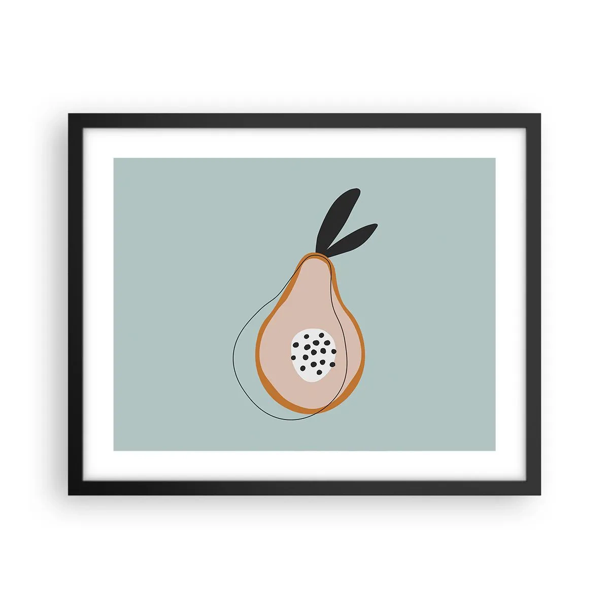 Poster in einem schwarzem Rahmen - Durchdringe die Natur der Dinge - 50x40 cm