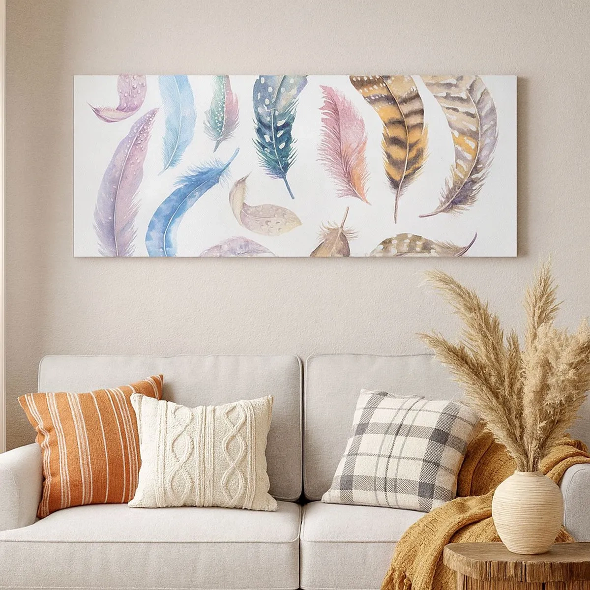 Bild auf Leinwand - Leinwandbild - Hell, bunt und bunt - 100x40 cm