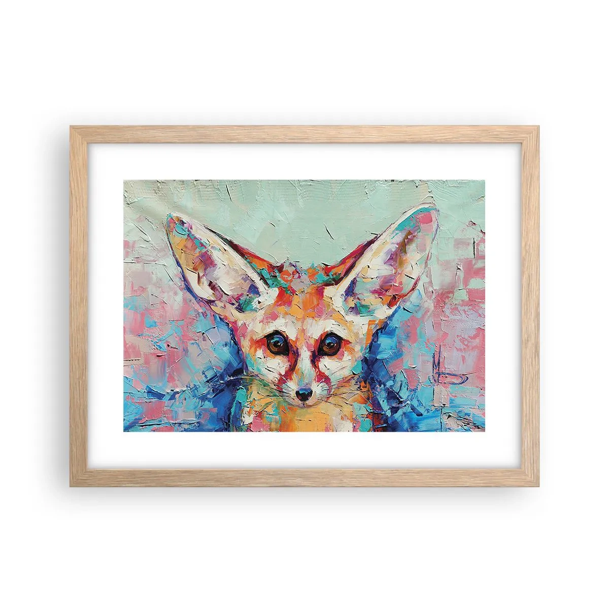 Poster in einem Rahmen aus heller Eiche - Bist du bereit für mich? - 40x30 cm
