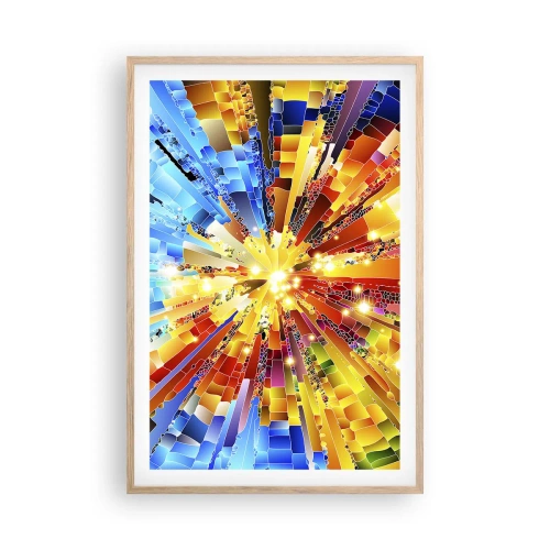 Poster in einem Rahmen aus heller Eiche - In Medienauflösung - 61x91 cm