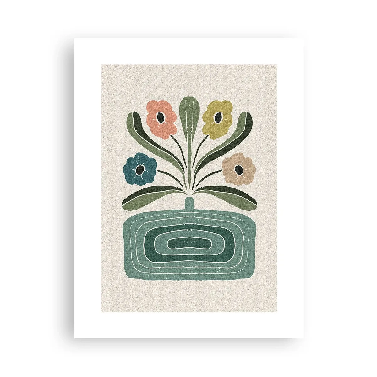 Poster - Symmetrischer Strauß - 30x40 cm