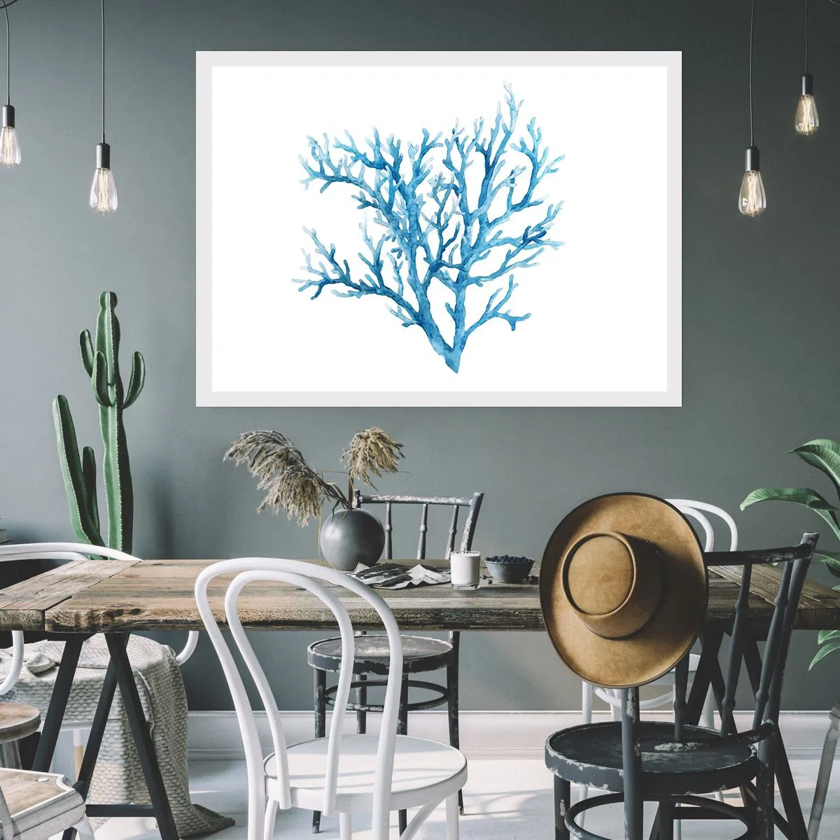 Poster - Nautisches Filigran - 91x61 cm