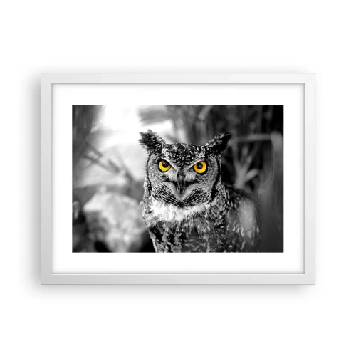 Poster in einem weißen Rahmen - Nichts wird sich verstecken - 40x30 cm
