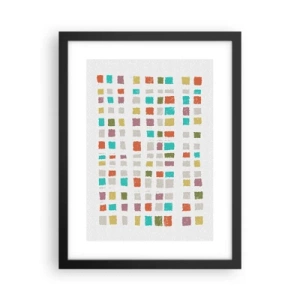 Poster in einem schwarzem Rahmen - Unbekanntes Spiel - 30x40 cm