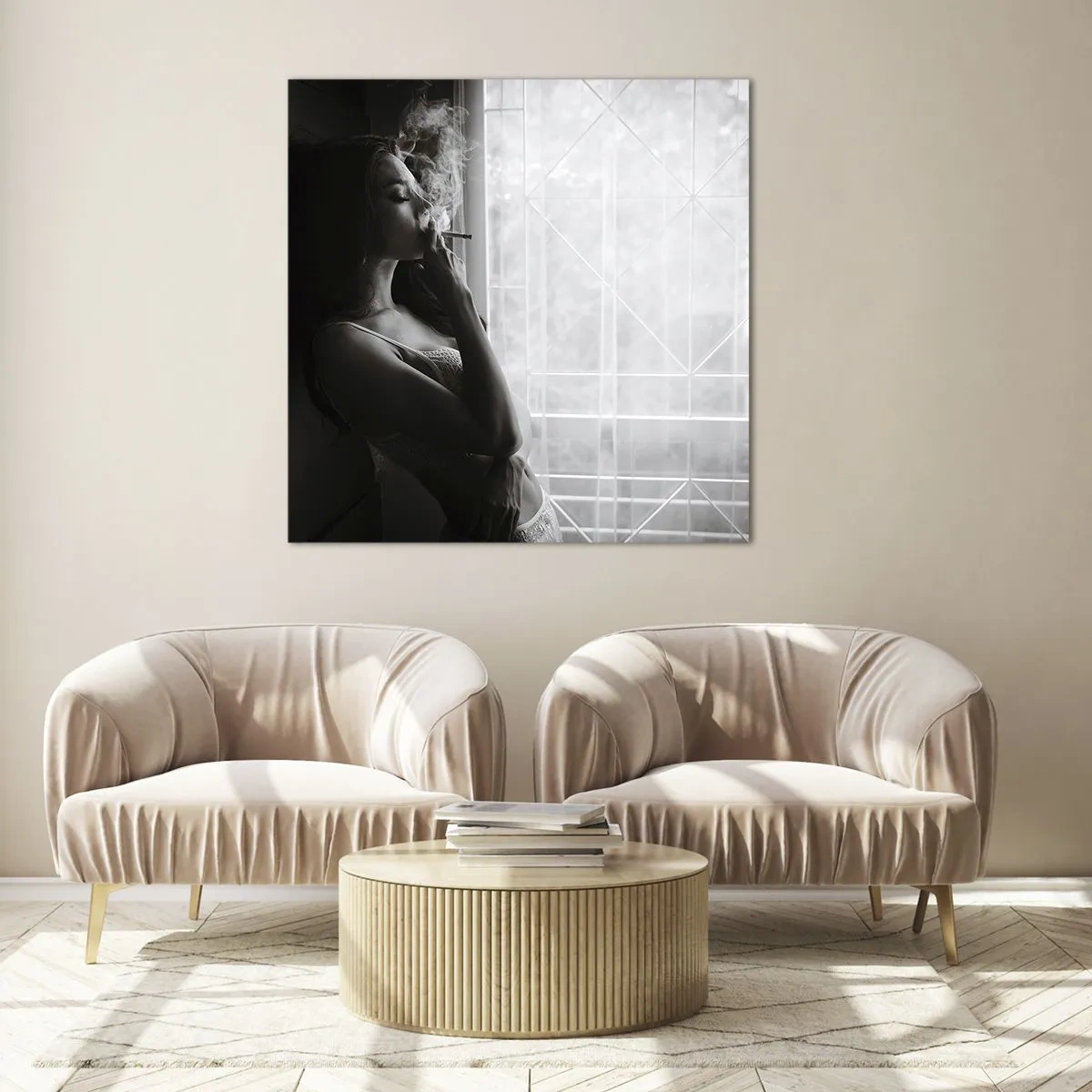 Glasbild - Bild auf glas - Sinnlicher Moment - 60x60 cm