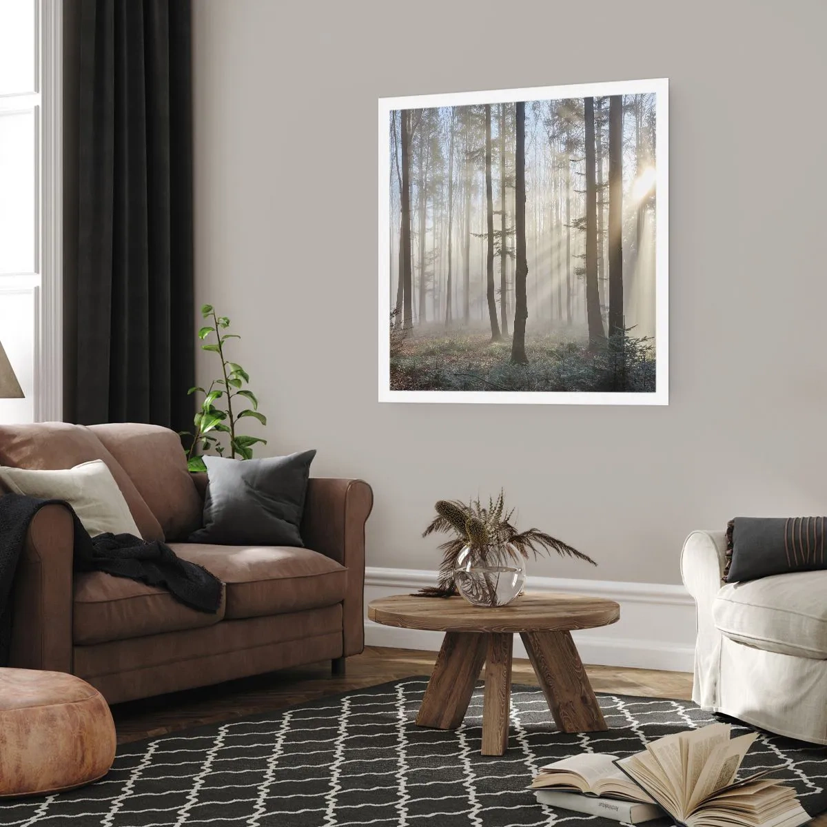 Poster - Der Nebel ist auch aufgewacht - 30x30 cm