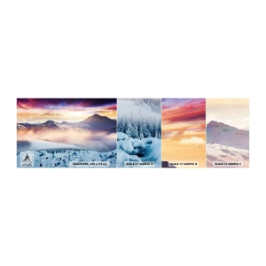 Fototapetenmuster Standard Eco - Die Kraft und Reinheit der Natur - Landschaft, Berge, Winter - 100x30 cm