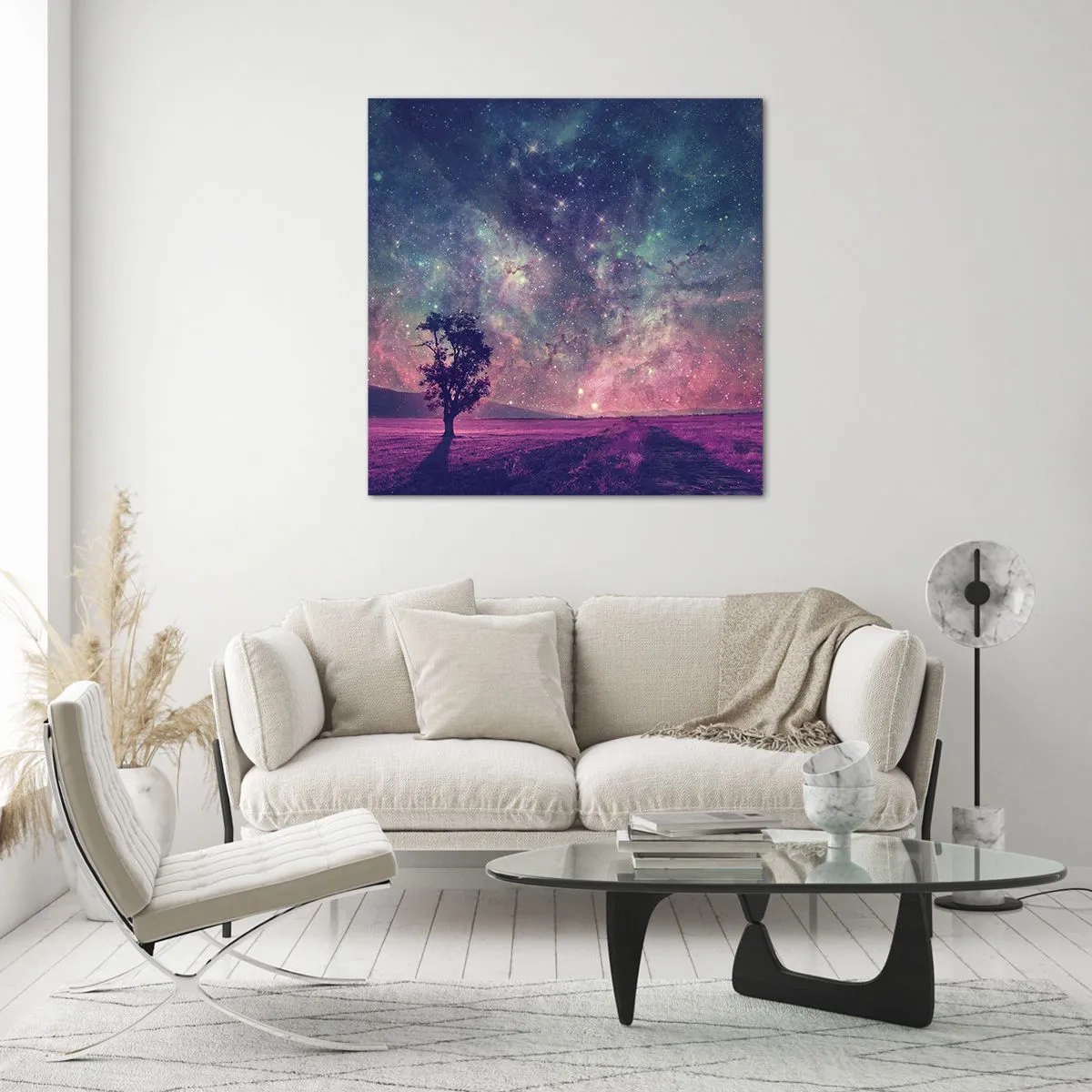 Glasbild - Bild auf glas - Unter dem magischen Himmel - 30x30 cm