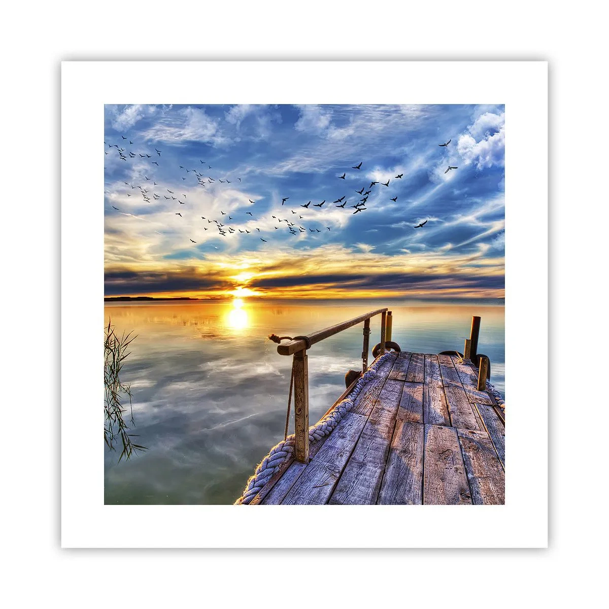 Poster - Der Wind geht zur Ruhe - 40x40 cm