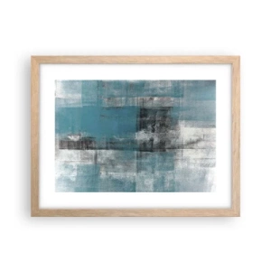 Poster in einem Rahmen aus heller Eiche - Wasser und Luft - 40x30 cm