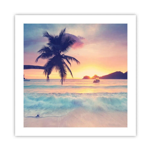 Poster - Ein Abend in der Bucht - 50x50 cm