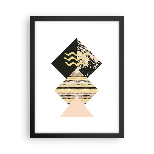 Poster in einem schwarzem Rahmen - Es ist nicht so einfach - 30x40 cm