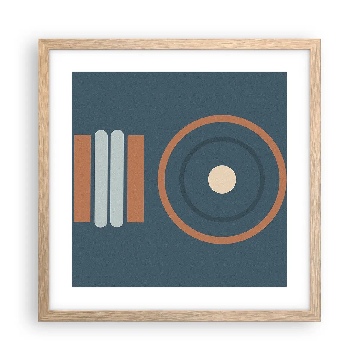 Poster in einem Rahmen aus heller Eiche - Das Wesen der Dinge - 40x40 cm