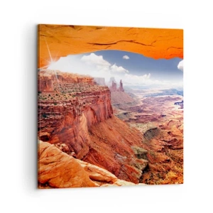 Bild auf Leinwand - Leinwandbild - Von der Natur selbst geschnitzt - 60x60 cm