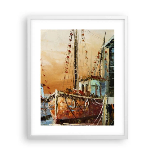 Poster in einem weißen Rahmen - Friedliche Rückkehr - 40x50 cm