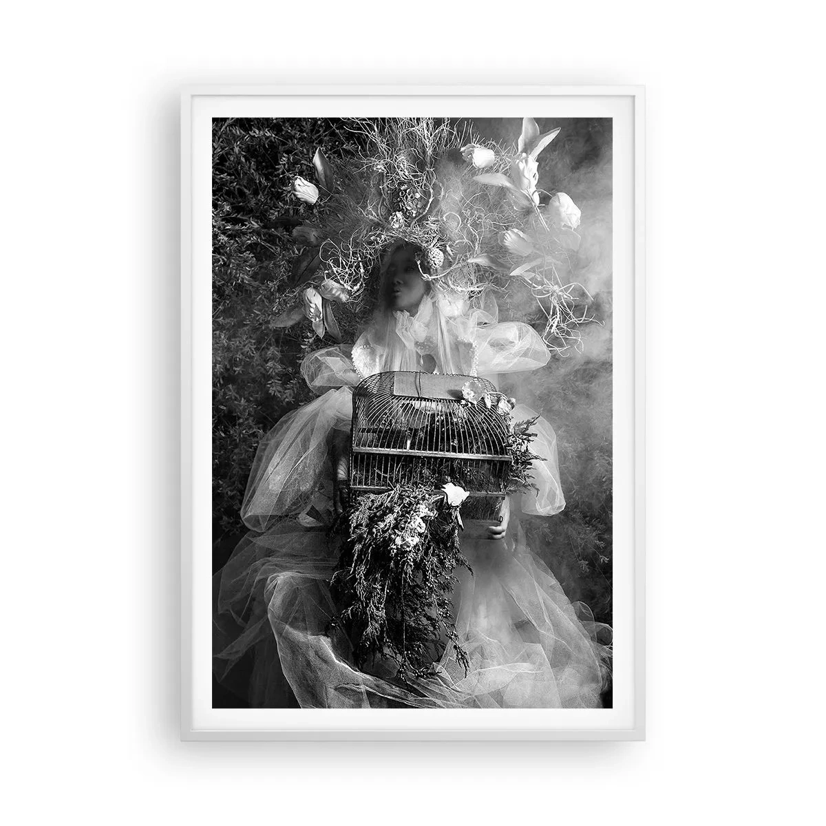 Poster in einem weißen Rahmen - Mutter selbst - Natur - 70x100 cm