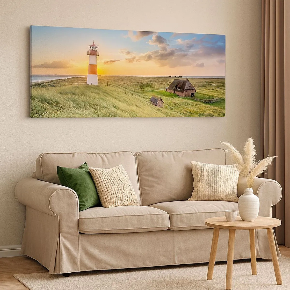 Bild auf Leinwand - Leinwandbild - Zwischen den Wellen - 100x40 cm