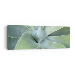 Bild auf Leinwand - Leinwandbild - Geburt des Grüns - 90x30 cm