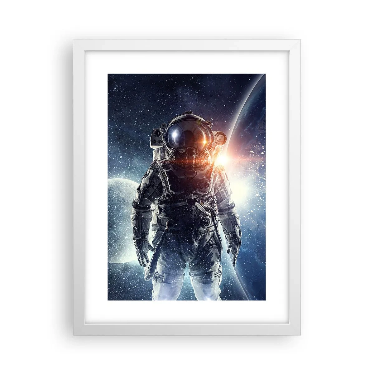 Poster in einem weißen Rahmen - Weltraumabenteuer - 30x40 cm