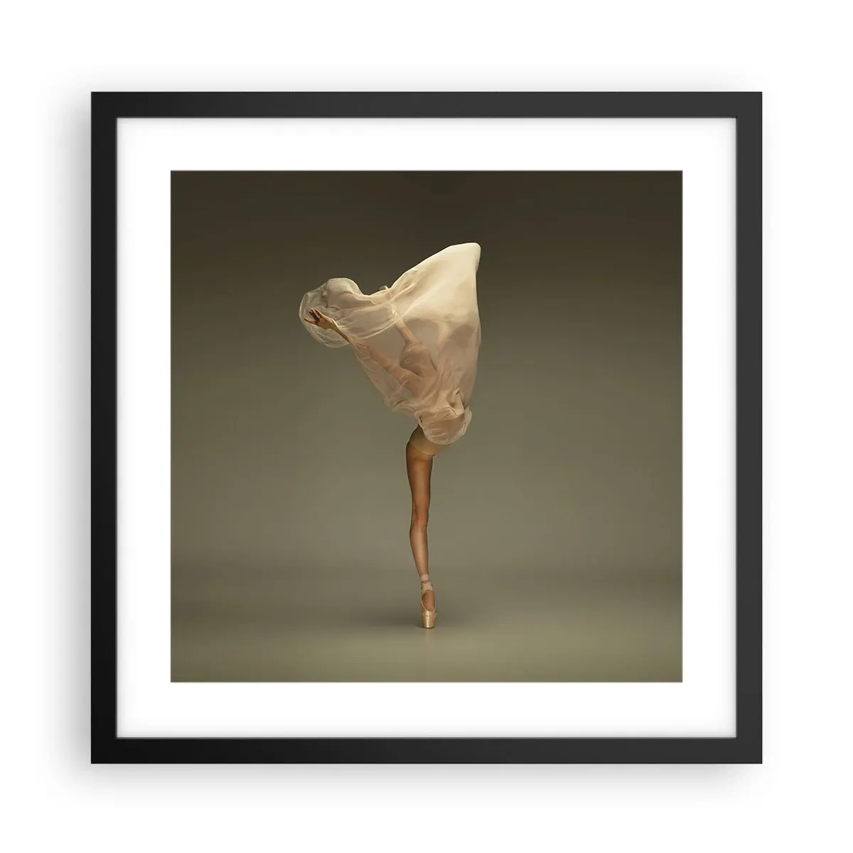 Poster in einem schwarzem Rahmen - Es wird bald auffliegen - 40x40 cm