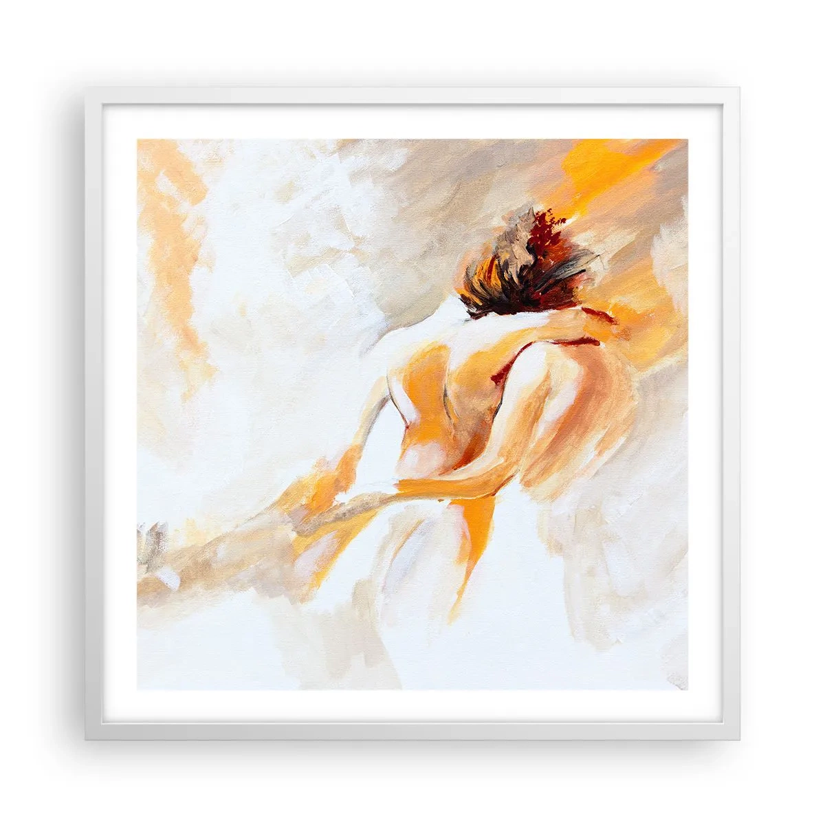 Poster in einem weißen Rahmen - Am Himmel der Nähe - 60x60 cm