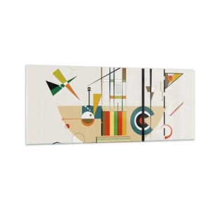 Glasbild - Bild auf glas - Und die Welt lacht - 100x40 cm