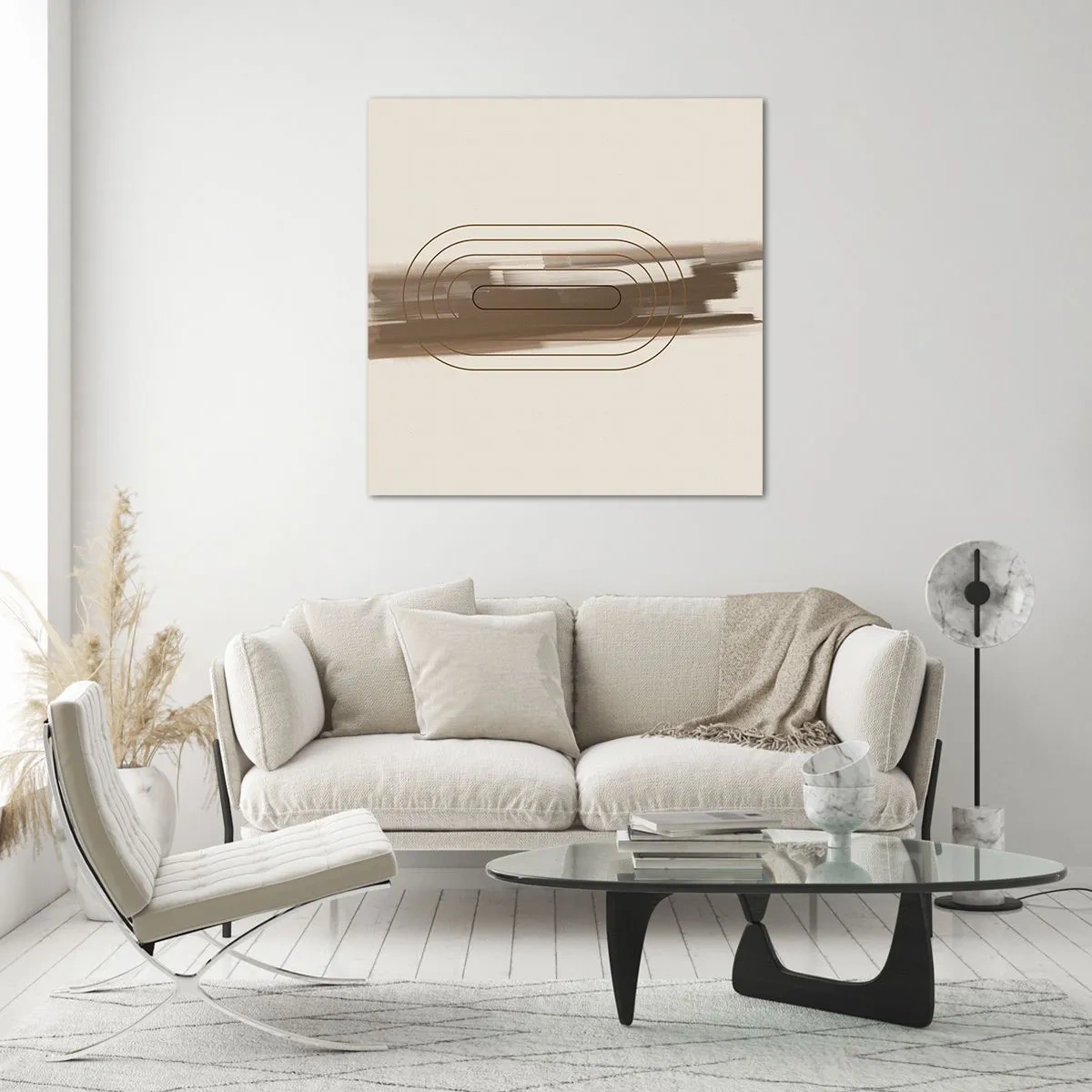 Glasbild - Bild auf glas - Ein Hauch von Grau - 70x70 cm