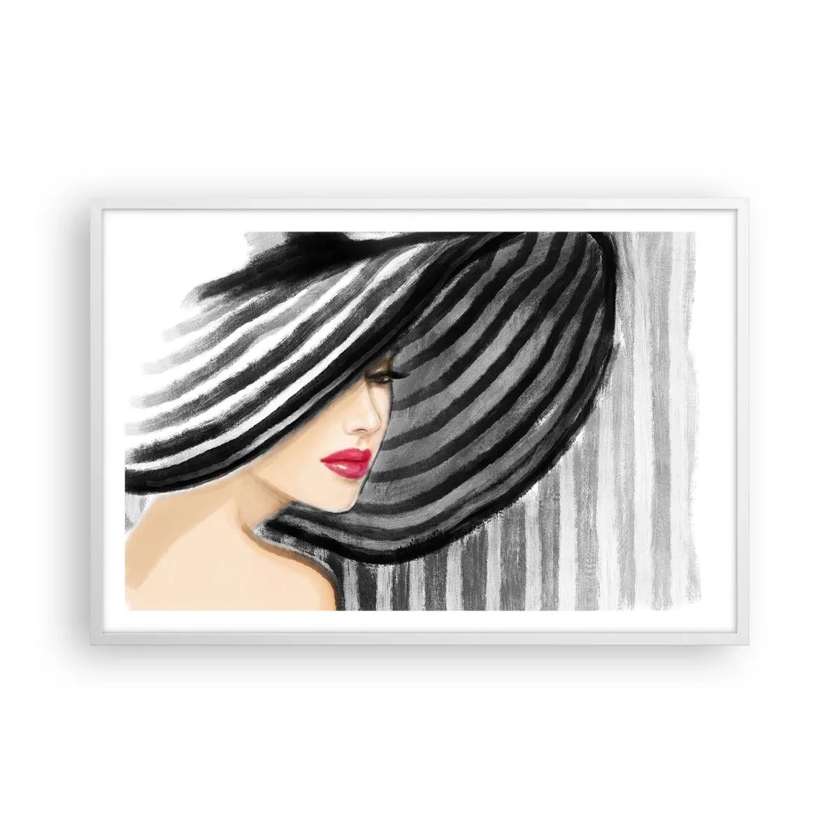 Poster in einem weißen Rahmen - Wo soll ich dich finden? - 91x61 cm