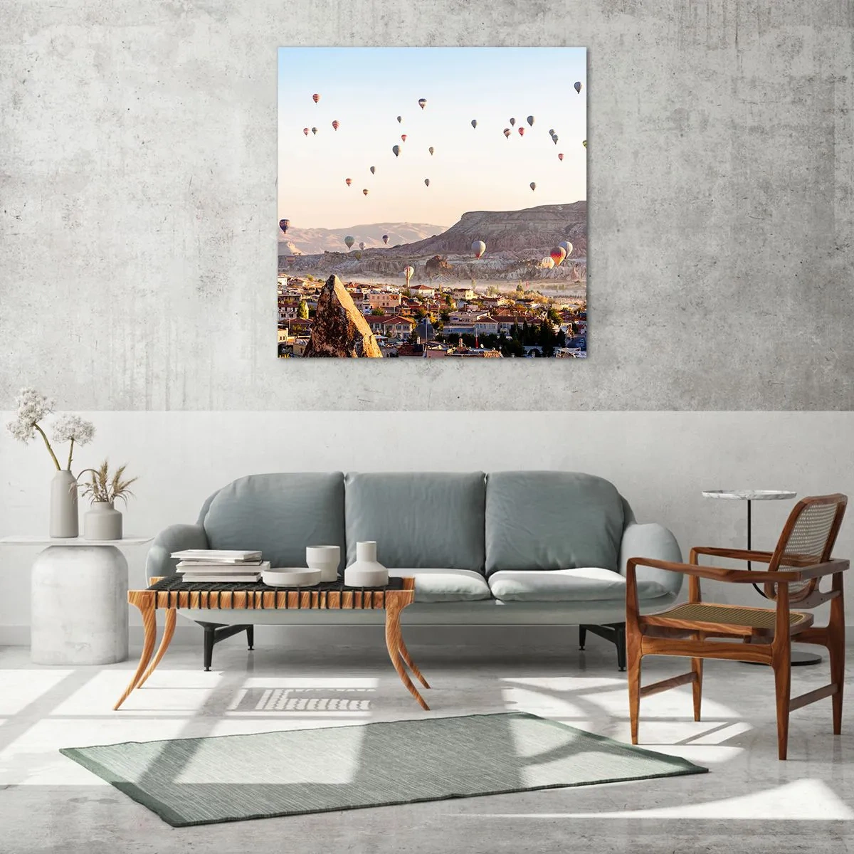 Glasbild - Bild auf glas - Wie Schiffe am Himmel - 70x70 cm