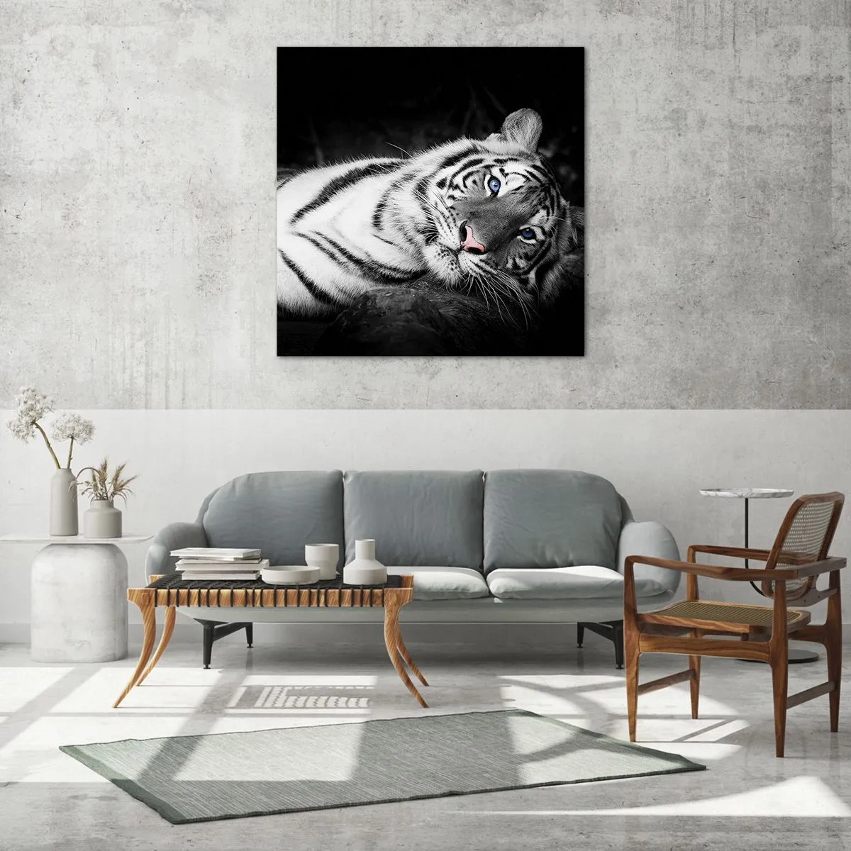 Glasbild - Bild auf glas - Wildnis und Frieden - 70x70 cm