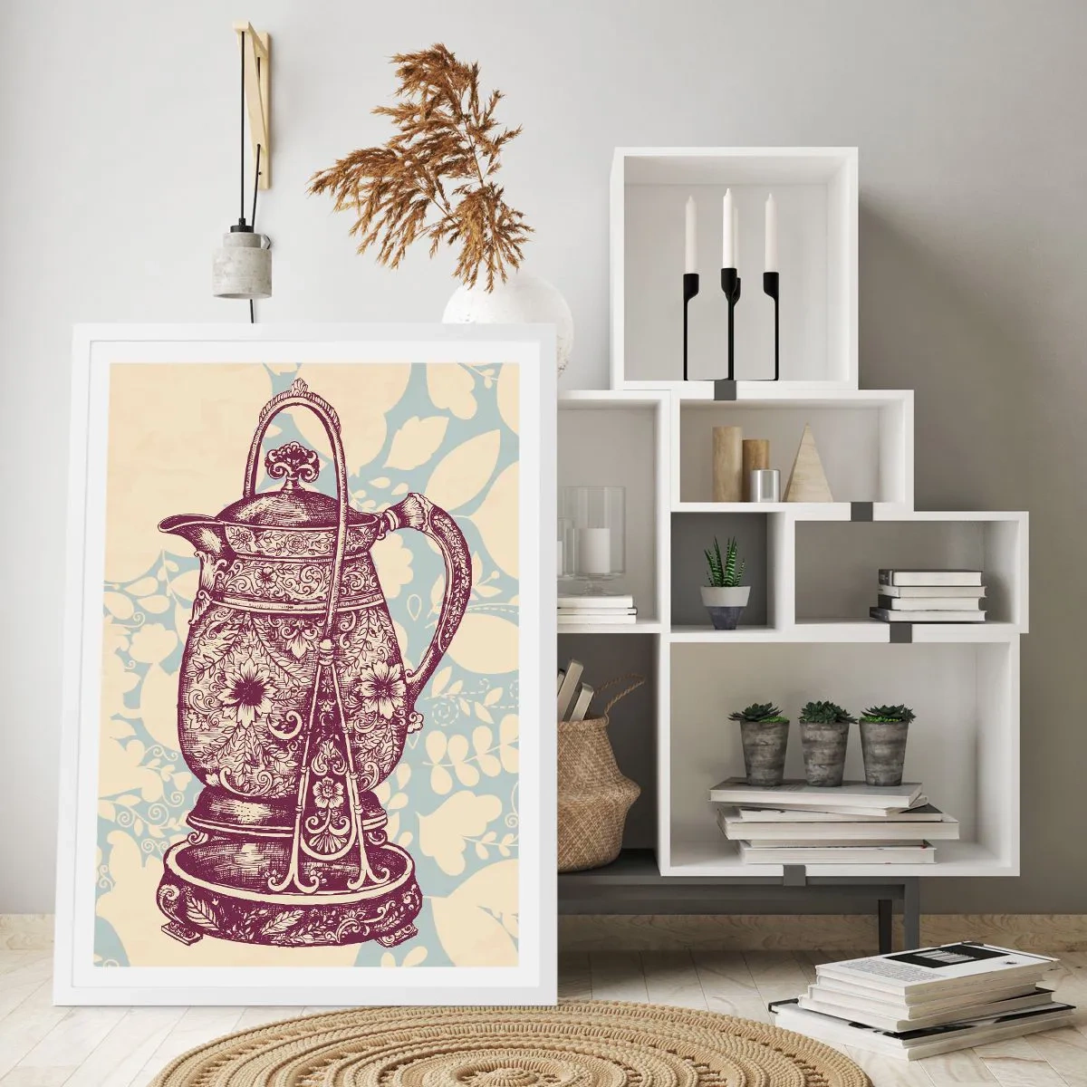 Poster in einem weißen Rahmen - Schönheit des Alltags - 50x70 cm