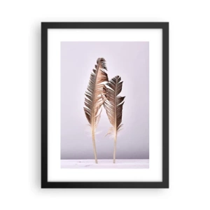 Poster in einem schwarzem Rahmen - Gegen das Nichts - 30x40 cm