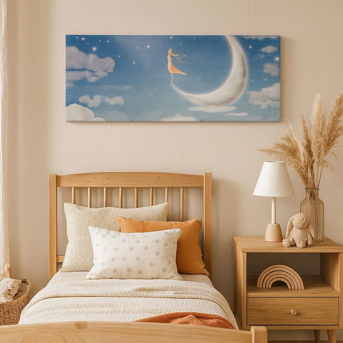 Bild auf Leinwand - Leinwandbild - Blauer Freier - 100x40 cm