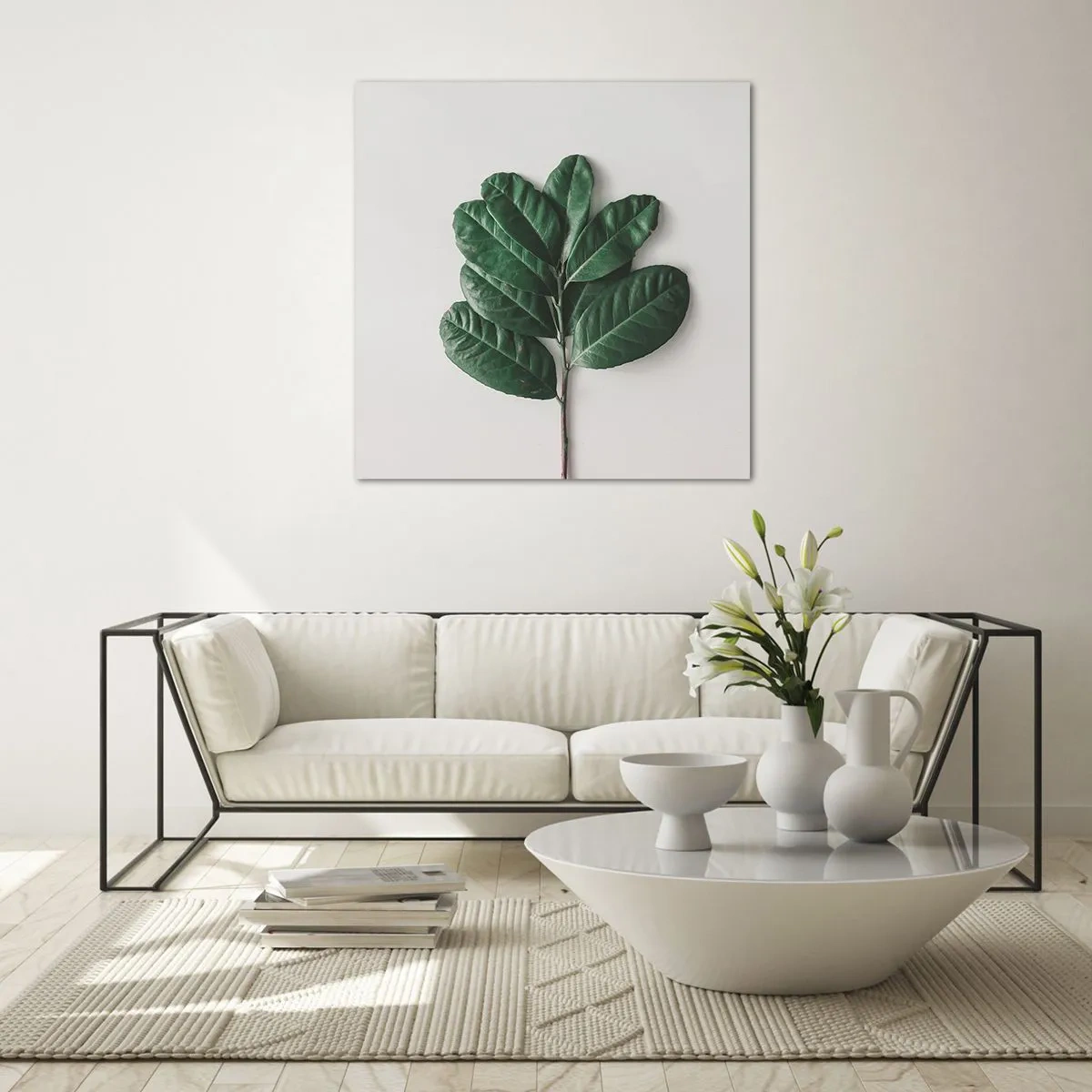 Glasbild - Bild auf glas - Eine Zeichnung purer Natur - 60x60 cm