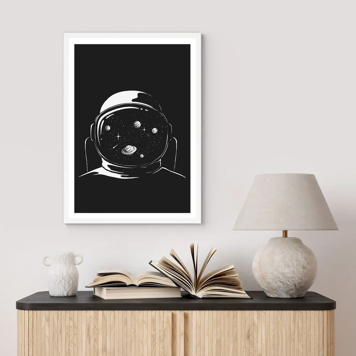 Poster in einem weißen Rahmen - Schöne Aussicht - 40x50 cm