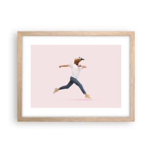 Poster in einem Rahmen aus heller Eiche - Eine Prise Absurdität - 40x30 cm