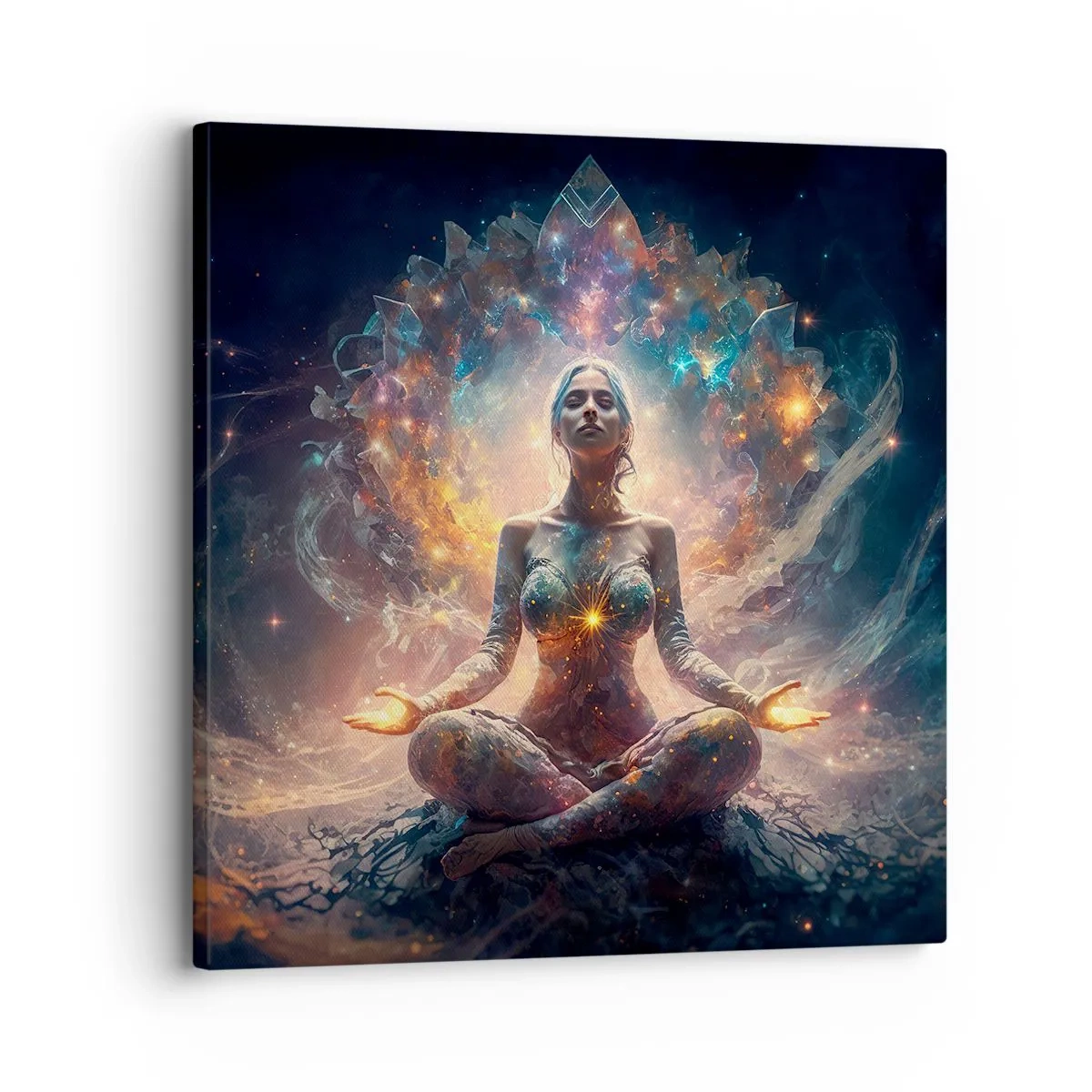 Bild auf Leinwand - Leinwandbild - Fluss guter Energie - 30x30 cm